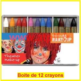 Boîte de 12 crayons gras coloris assortis 