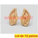 Lot à Prix Pro - 12 paires d'Oreille pointue de lutin, nain, elfe, Spock (la paire)