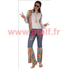 Costume adulte hippie femme - taille unique