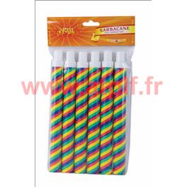 Sachet de 6 Sarbacanes avec embout NF.