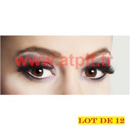 Lot de 12 Faux Cils