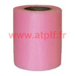 Tulle Rose 8cm pour décoration voiture (rouleau de 20m)