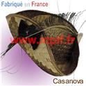 Tricorne Casanova adulte en paille