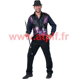 Gilet Charleston Lamé violet Gilet Charleston Lamé violet