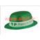 Chapeau melon plastique  paillettes vertes St Patrick