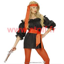 Chemisier noir bouffant femme, Farwest, Western, Médiéval, Chemisier noir bouffant femme, Farwest, Western, Médiéval,