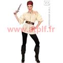 Chemisier beige bouffant femme, Farwest, Western, Médiéval,