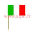 blister de 50 Mini drapeaux Tricolore Italie 3 x 5cm