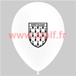 Pochette de 10 Ballons Ø30cm "Bretagne" (Imprimé 1 face)