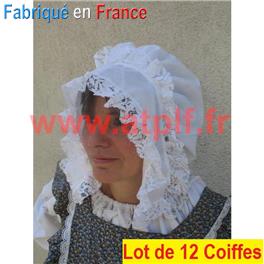 LOT A PRIX PRO: 12 Chapeaux, Coiffe de Laitière (polyester)