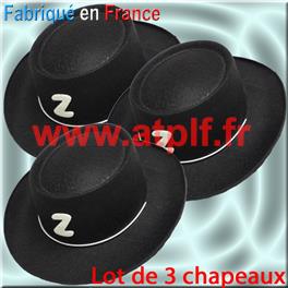 LOT A PRIX PRO: 3 Chapeaux de Justicier Enfant, 