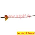 LOT A PRIX PRO: 12 Epées, Fleuret de Justicier, Mousquetaire 61cms