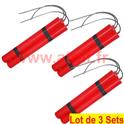 LOT A PRIX PRO: 3 set de 3 Batons de Dynamite