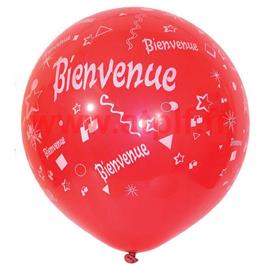 Sac de 3 ballons "Bienvenue" TAT Ø 40cm  