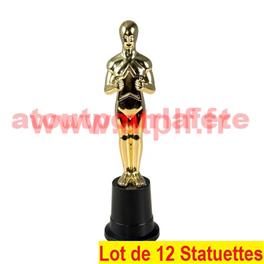 LOT DE 12 Statuette Oscar, César, Trophée, Awards,Remise de Prix,