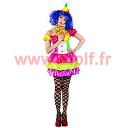 Déguisement de Clown sexy adulte Déguisement de Clown sexy adulte