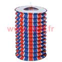 Sachet de 12 Lampions Cylindrique Tricolore