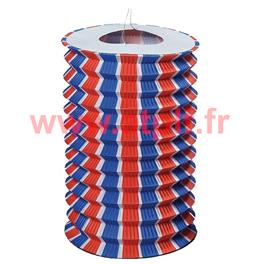 Sachet de 12 Lampions Cylindrique Tricolore