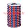 Sachet de 12 Lampions Cylindrique Tricolore