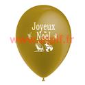 Ballons Joyeux Noël,(sac de 10) en rouge et vert