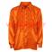 Chemise à jabot en satin orange,Disco, 1980