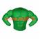 Chemise de déguisement de Hulk, "Muscle Vert" adulte XL
