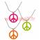 Collier Hippie fluo