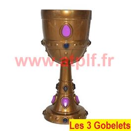 Lot de 3 Gobelets de roi, Calice, Saint Graal, Lot de 3 Gobelets de roi, Calice, Saint Graal,