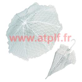 Ombrelle en dentelle blanche Ø83cm