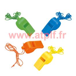 Sifflet plastique (blister de 4)