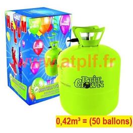 Bouteille d' Hélium jetable 0,42m³  (50 ballons)