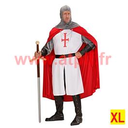 Déguisement de chevalier Croisé Médiéval XL