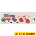 Lot de 48 Lunettes ronde couleur Lennon Hippie