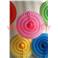 Eventail papier alvéolé pour décoration 50cm