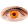 Lentilles de contact fantaisie - Oeil orange - la paire 