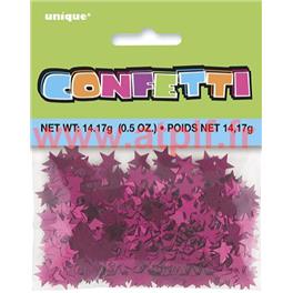 Confetti de Table Etoiles fuchsia (14grs)
