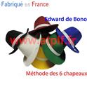 Chapeau Borsalino "Méthode Edward de Bono", les 6 Chapeaux de la reflexion