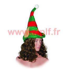 Bonnet de Lutin, Elfe, Farfadet, avec oreilles