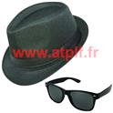 Set blues Brothers 2P (Chapeau + Lunettes)