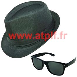 Set blues Brothers 2P (Chapeau + Lunettes)