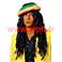 Bonnet Rasta Bob Marley avec perruque