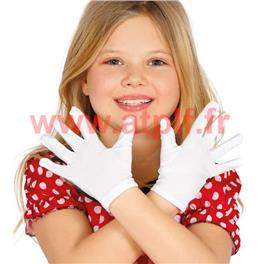 Gants court blanc enfant (la paire)