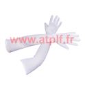 Gants longs blanc - 60cm - la paire