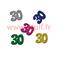 Confetti de Table chiffre " 30" multicolore 1,5cm (sachet de 10Grs)