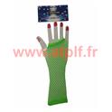 Gants Mitaine resille long Vert (la paire)