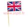 Mini drapeaux nationaux pique cure dents (sachet de 50)