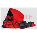 Cape r&eacute;versible en nylon Rouge et noire