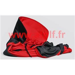 Cape r&eacute;versible en nylon Rouge et noire