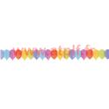 Guirlande ballons multicolore 13.30 x 18cm en 3.60m  