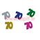 Confetti de Table Anniversaire chiffre " 70" Multicolore (sachet de 10Grs)